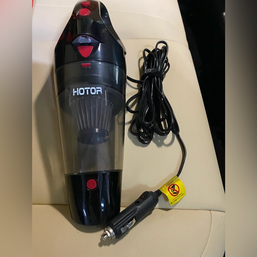 HOTOR Portable Car Vacuum DC 12V 16.4 Ft Corded Handheld Powerful Cleaner